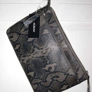 Alfani Gray/Black Snakeskin Cluch